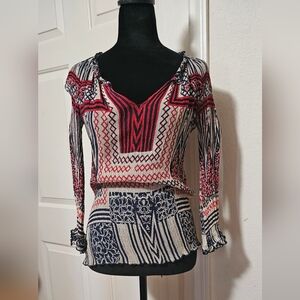 Sheer Boho lucky brand top